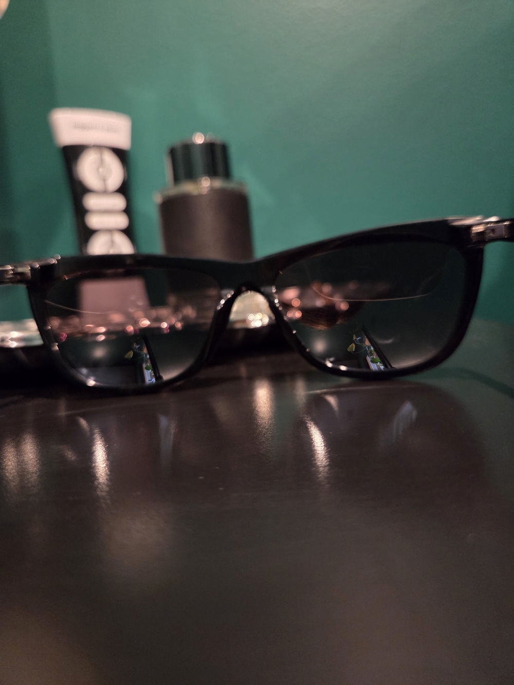 Saint Laurent Black Sunglasses with Leather Case - Picture 5 of 7